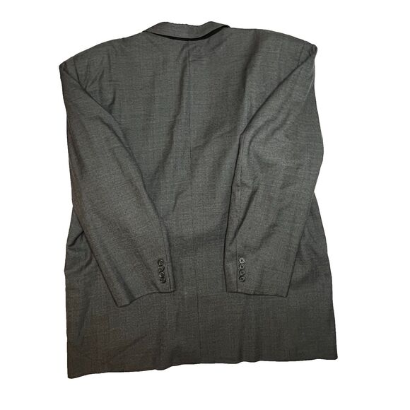 Vintage Burberrys Wool Blazer Men’s 46R | Gray Check Classic Fit Jacket - Picture 6 of 14
